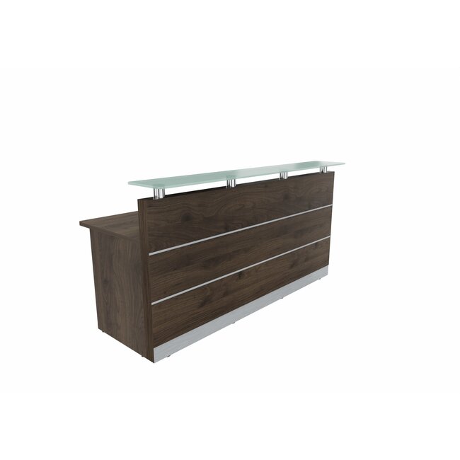 Perfect 200 cm – Empfangstheke mit Glasaufsatz, konfigurierbar