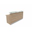 Perfect 200 cm – Empfangstheke mit Glasaufsatz, konfigurierbar