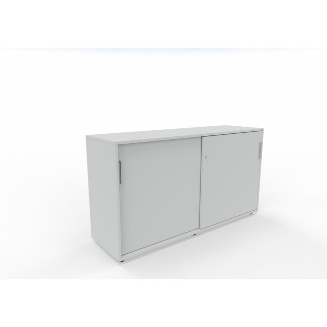 Hochwertiger Schiebetürenschrank – 140 cm breit, 2 Ordnerhöhen, variable Tiefe (42–60 cm)