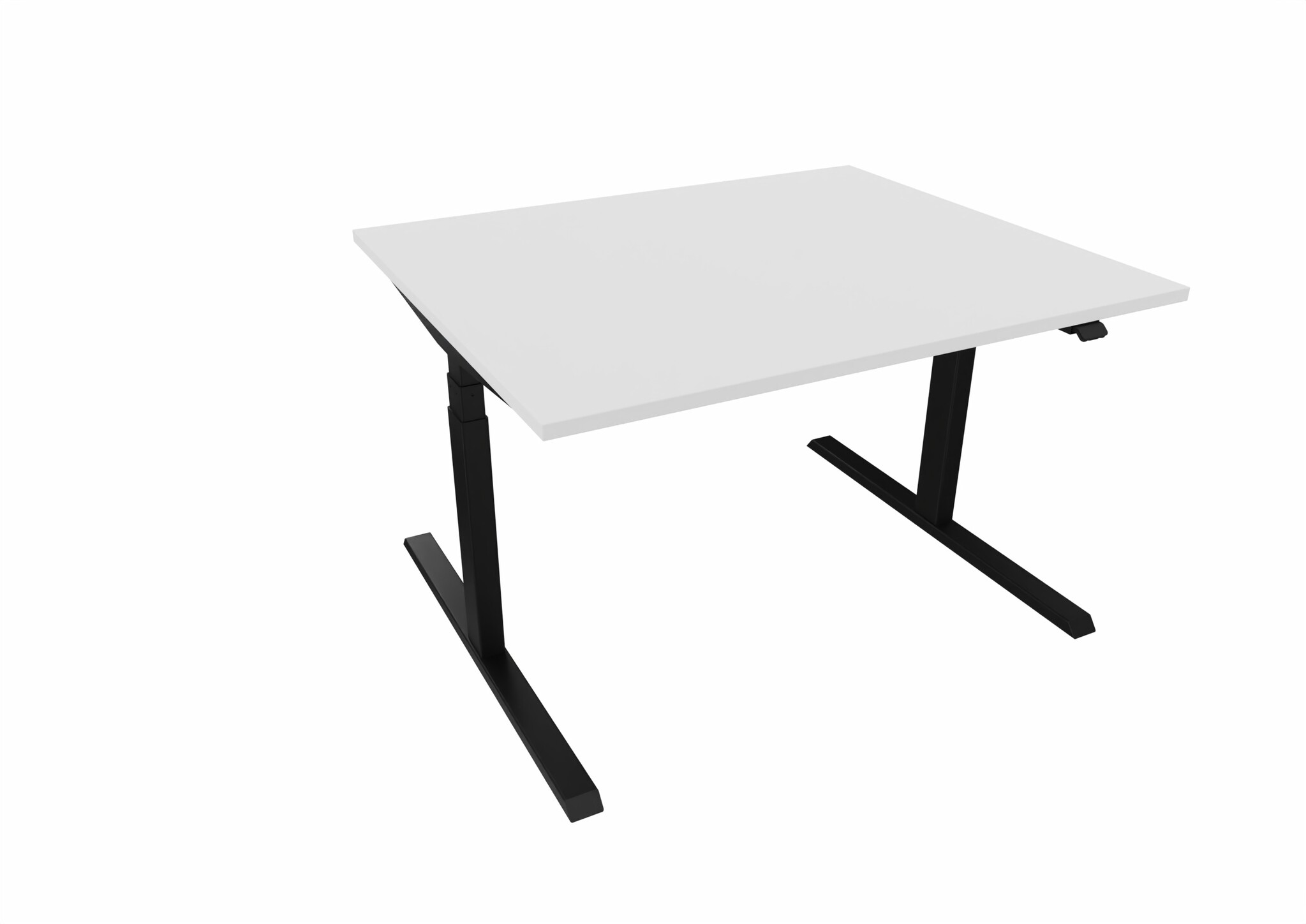 Höhenverstellbarer Schreibtisch 120 × 100 cm – elektrisch