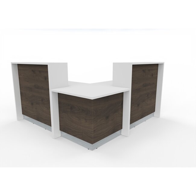 Empfangstheke AS-Line, Ecktheke mit flachem Winkel 240 x 240cm