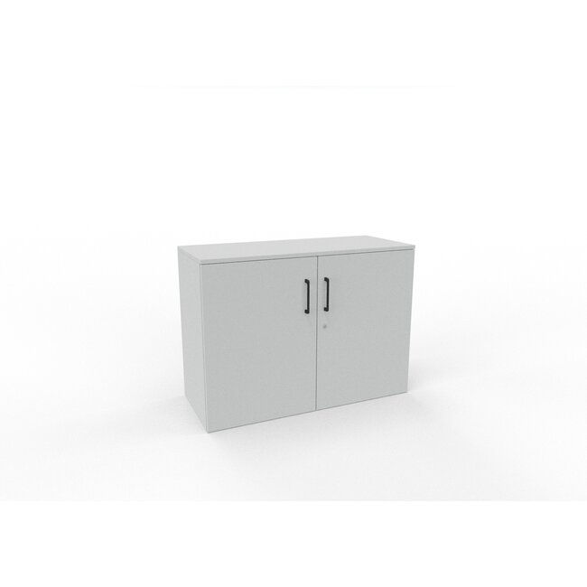 Hochwertiger Drehtürenschrank mit 2 Ordnerhöhen, 100 cm breit, variable Tiefe (42–60 cm)