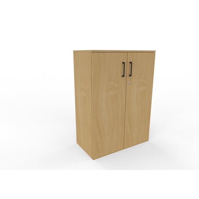 Hochwertiger Drehtürenschrank mit 3 Ordnerhöhen, 80 cm breit, variable Tiefe (42–60 cm)