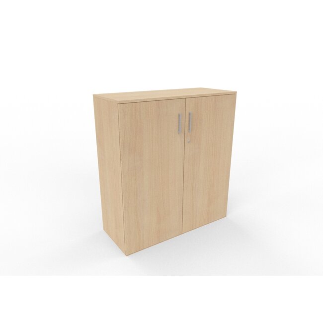 Hochwertiger Drehtürenschrank mit 3 Ordnerhöhen, 100 cm breit, variable Tiefe (42–60 cm)