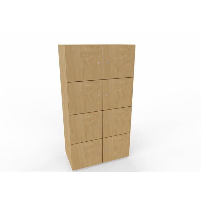 Hochwertiger Schließfachschrank , 8 Fächer, 80 cm breit