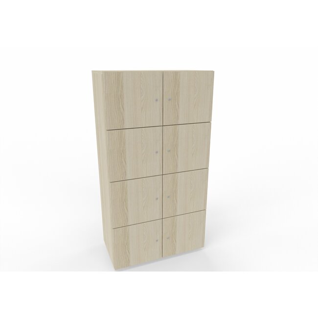 Hochwertiger Schließfachschrank , 8 Fächer, 80 cm breit