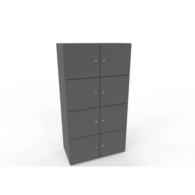 Hochwertiger Schließfachschrank , 8 Fächer, 80 cm breit