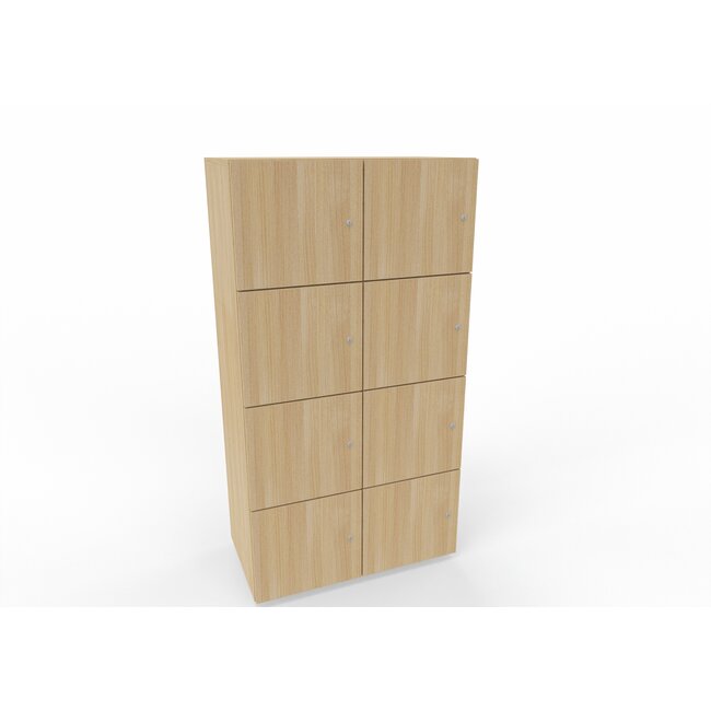 Hochwertiger Schließfachschrank , 8 Fächer, 80 cm breit