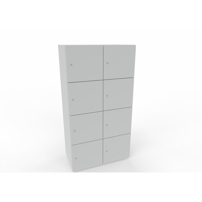 Hochwertiger Schließfachschrank , 8 Fächer, 80 cm breit