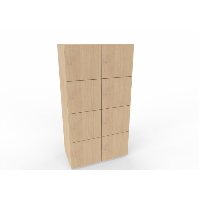 Hochwertiger Schließfachschrank , 8 Fächer, 80 cm breit