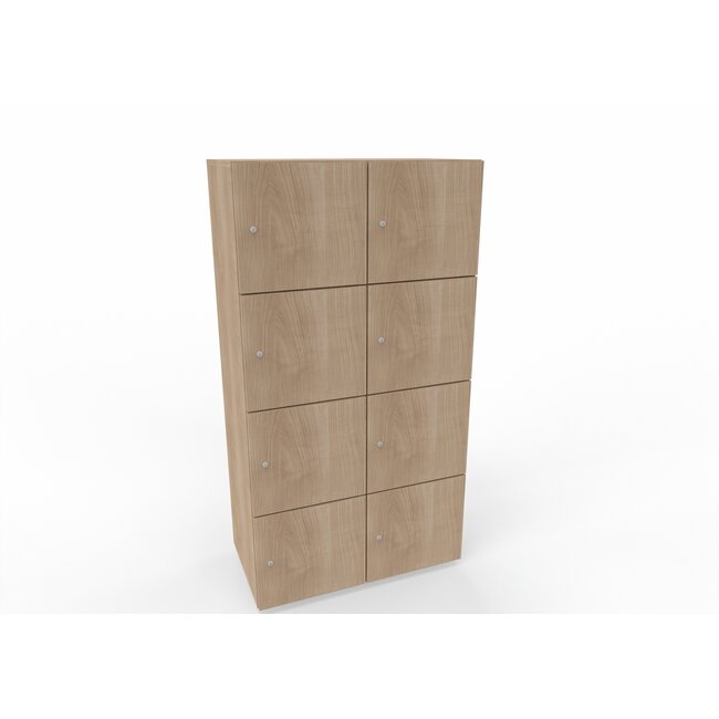 Hochwertiger Schließfachschrank , 8 Fächer, 80 cm breit