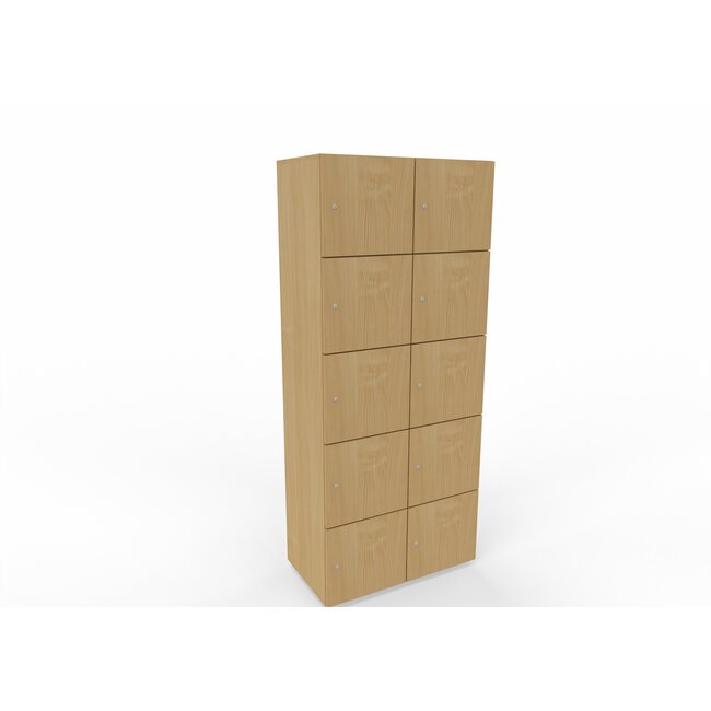 Hochwertiger Schließfachschrank , 10 Fächer, 80 cm breit