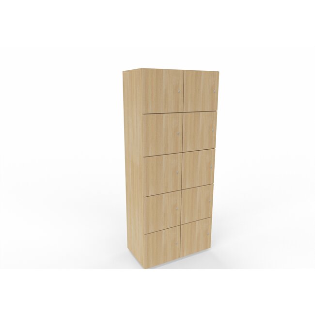 Hochwertiger Schließfachschrank , 10 Fächer, 80 cm breit