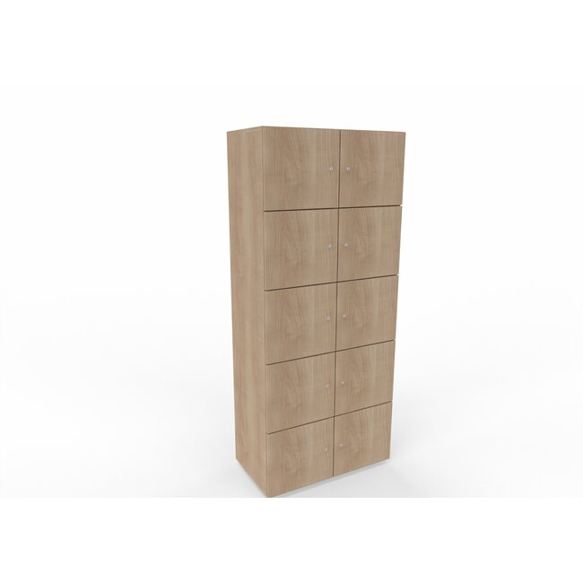 Hochwertiger Schließfachschrank , 10 Fächer, 80 cm breit