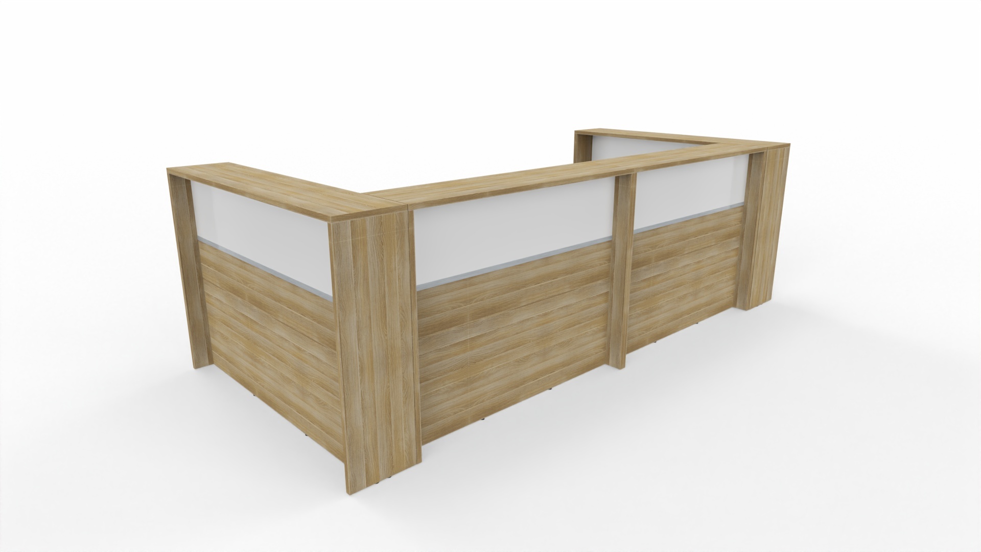 AS-Line II U-Form, 344 × 160 cm – AS-Line Empfangstheke