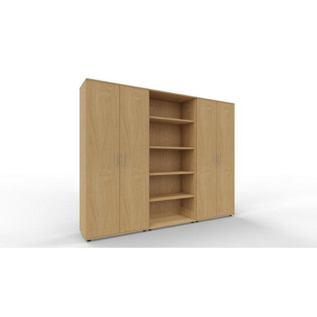 Schrankwand P1 in 5OH, Höhe 188 cm Breite 240 cm