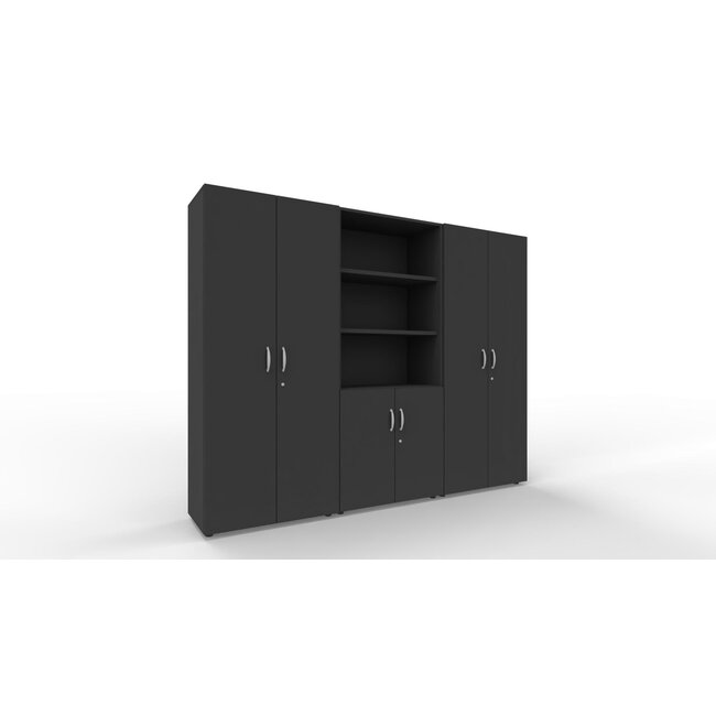 Schrankwand P2 in 5OH, Höhe 188 cm Breite 240 cm