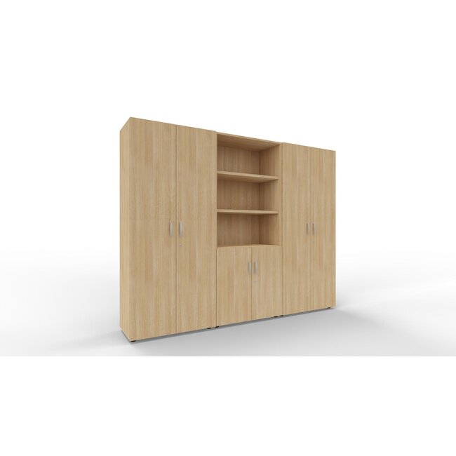 Schrankwand P2 in 5OH, Höhe 188 cm Breite 240 cm