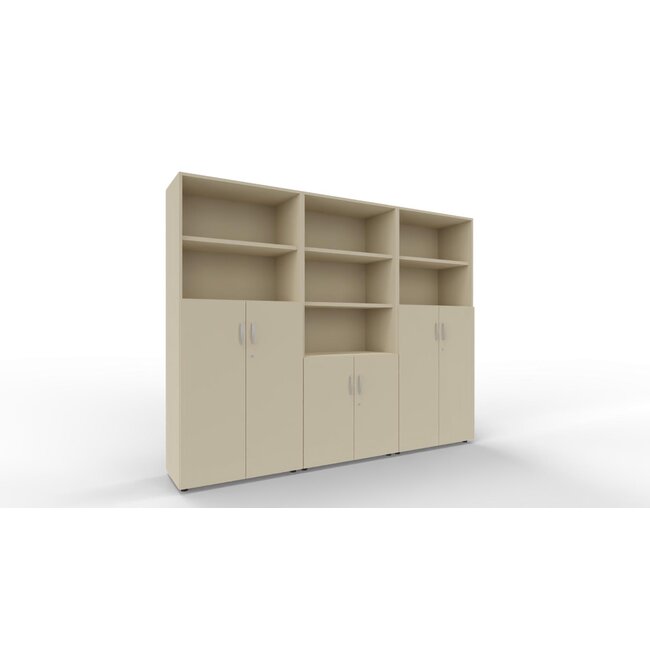 Schrankwand P4 in 5OH, Höhe 185 cm Breite 240 cm