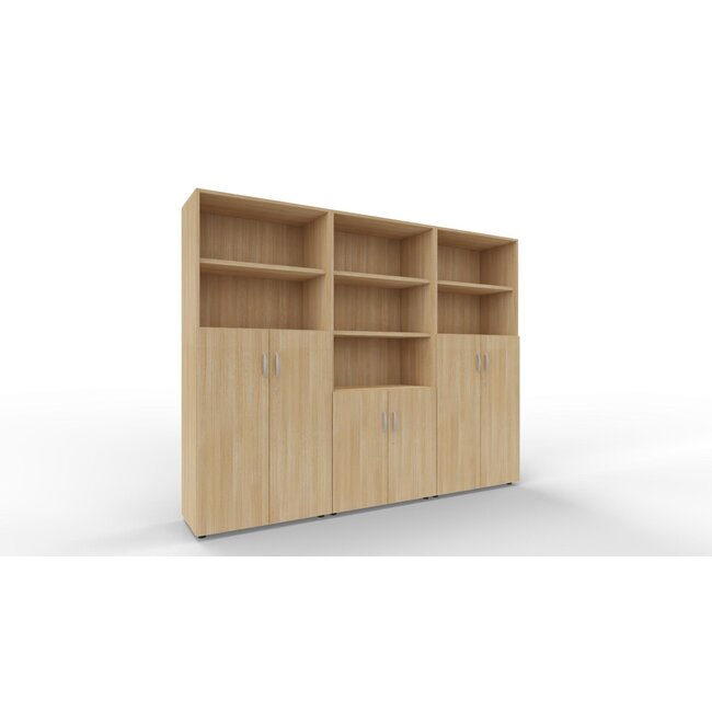 Schrankwand P4 in 5OH, Höhe 185 cm Breite 240 cm