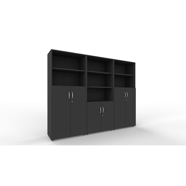 Schrankwand P4 in 5OH, Höhe 185 cm Breite 240 cm