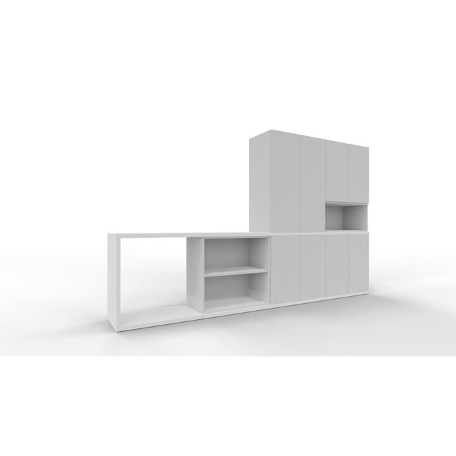 Schrankwand Push-L in 5OH, Höhe 193 cm Breite 320 cm