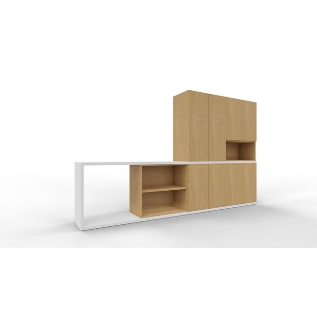 Schrankwand Push-L in 5OH, Höhe 193 cm Breite 320 cm