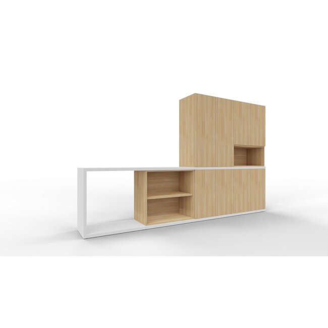 Schrankwand Push-L in 5OH, Höhe 193 cm Breite 320 cm