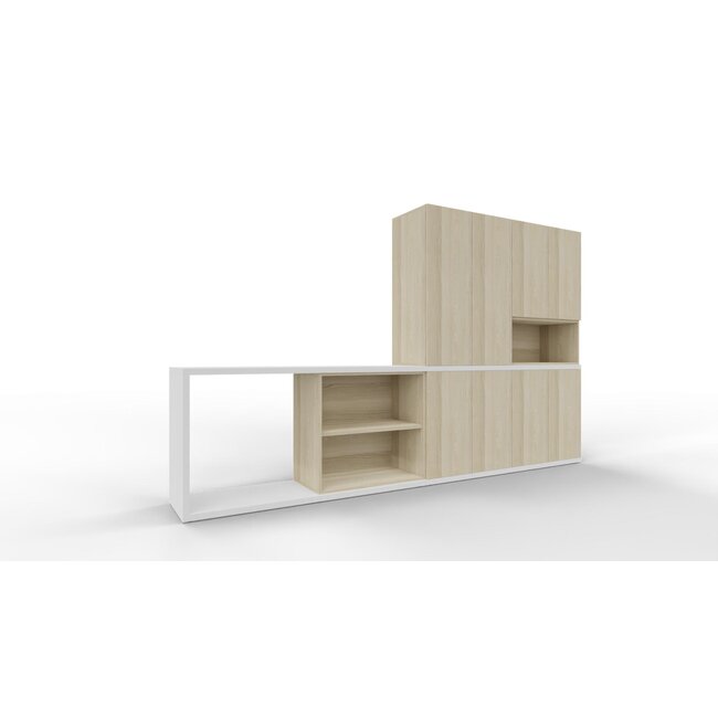 Schrankwand Push-L in 5OH, Höhe 193 cm Breite 320 cm