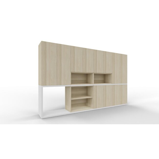 Schrankwand Push-L1 in 5OH, Höhe 193 cm Breite 320 cm