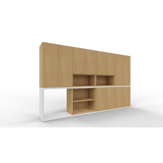 Schrankwand Push-L1 in 5OH, Höhe 193 cm Breite 320 cm