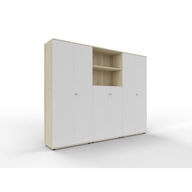 Schrankwand P5 in 5OH, Höhe 188 cm Breite 240 cm