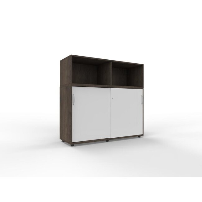 Hochwertiger Schiebetürenschrank 3 OH mit Regal - 140 cm breit