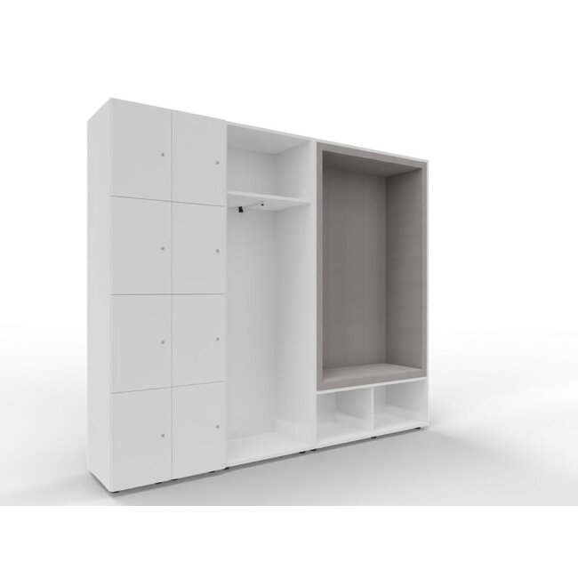 Garderoben Set Lowa 3 in 1 - 220 cm Breit, 185 cm Hoch