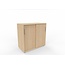 Hochwertiger Schiebetürenschrank – 90 cm breit, 2 Ordnerhöhen, variable Tiefe (42–60 cm)