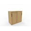 Hochwertiger Schiebetürenschrank – 90 cm breit, 2 Ordnerhöhen, variable Tiefe (42–60 cm)