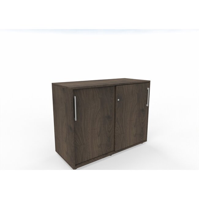 Hochwertiger Schiebetürenschrank – 110 cm breit, 2 Ordnerhöhen, variable Tiefe (42–60 cm)