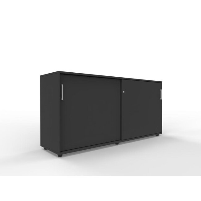 Hochwertiger Schiebetürenschrank – 150 cm breit, 2 Ordnerhöhen, variable Tiefe (42–60 cm)