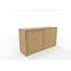Hochwertiger Schiebetürenschrank – 150 cm breit, 2 Ordnerhöhen, variable Tiefe (42–60 cm)