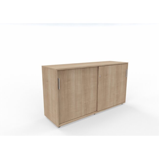 Hochwertiger Schiebetürenschrank – 150 cm breit, 2 Ordnerhöhen, variable Tiefe (42–60 cm)