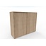 Hochwertiger Schiebetürenschrank – 150 cm breit, 3 Ordnerhöhen, variable Tiefe (42–60 cm)