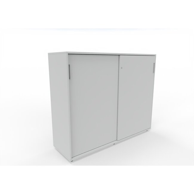 Hochwertiger Schiebetürenschrank – 150 cm breit, 3 Ordnerhöhen, variable Tiefe (42–60 cm)