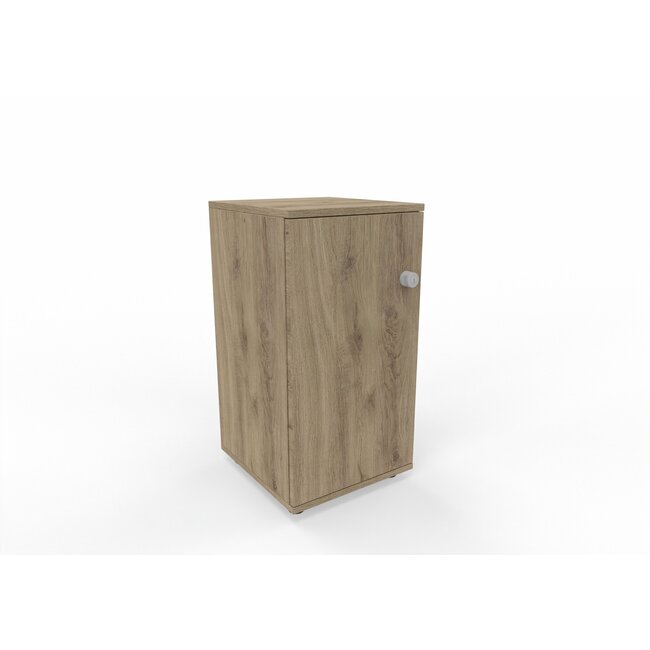 Hochwertiger Drehtürenschrank mit 2 Ordnerhöhen, 50 cm breit, variable Tiefe (42–60 cm)