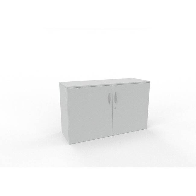 Hochwertiger Drehtürenschrank mit 2 Ordnerhöhen, 110 cm breit, variable Tiefe (42–60 cm)