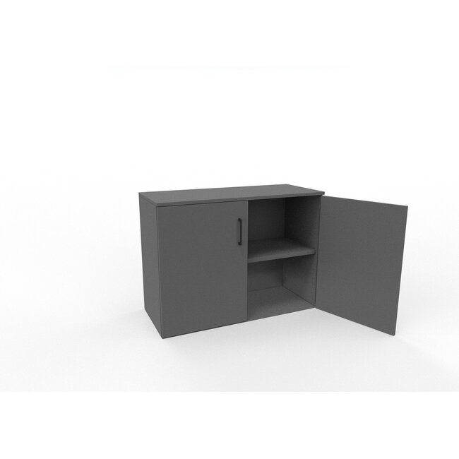 Hochwertiger Drehtürenschrank mit 2 Ordnerhöhen, 70 cm breit, variable Tiefe (42–60 cm)