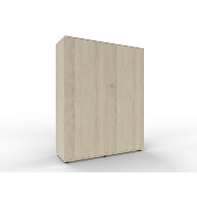 Hochwertiger Drehtürenschrank mit 4 Ordnerhöhen, 110 cm breit, variable Tiefe (42–60 cm)