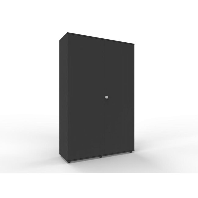 Hochwertiger Drehtürenschrank mit 5 Ordnerhöhen, 110 cm breit, variable Tiefe (42–60 cm)