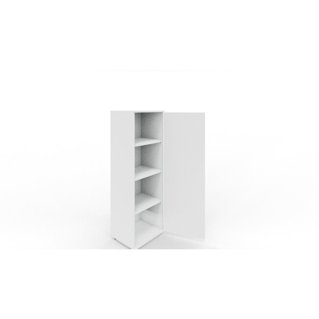 Hochwertiger Drehtürenschrank mit 4 Ordnerhöhen, 50 cm breit, variable Tiefe (42–60 cm)