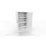Hochwertiger Drehtürenschrank mit 4 Ordnerhöhen, 70 cm breit, variable Tiefe (42–60 cm)