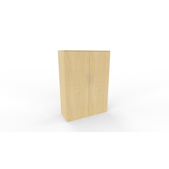 Hochwertiger Drehtürenschrank mit 4 Ordnerhöhen, 110 cm breit, variable Tiefe (42–60 cm)